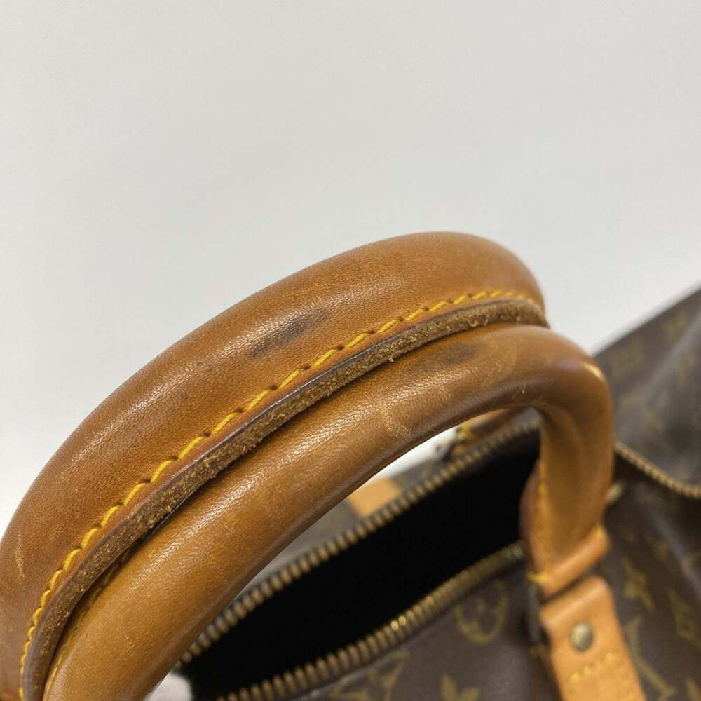 LOUIS VUITTON Authentic Brown Monogram Keepall 55 Boston Bag - Picture 9 of 12